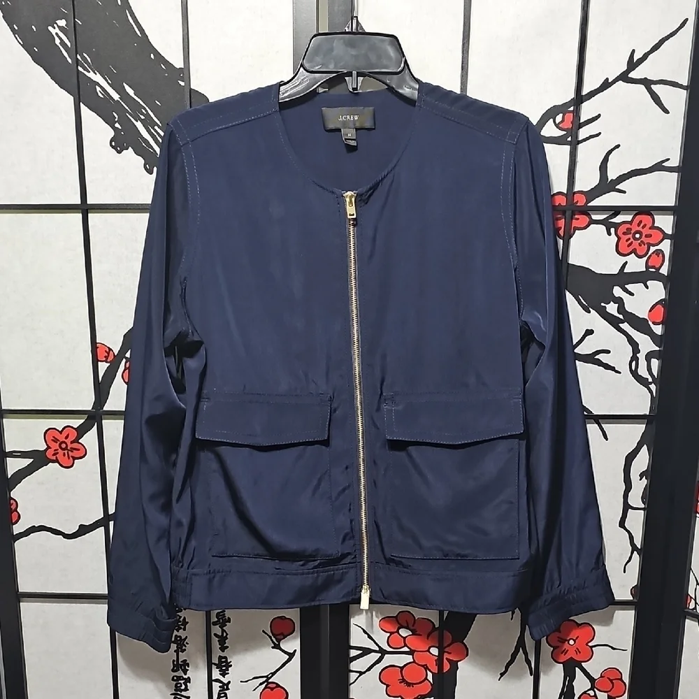 J. Crew‎ Navy Blue Jacket Size Medium